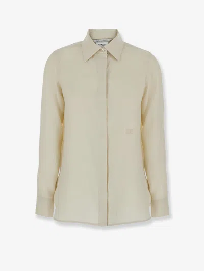 Max Mara Mxmfalasco "vissuto" Linen Shirt In Multi