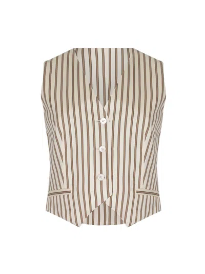 Max Mara "mxmfauno" Vest In Brown