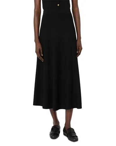 Max Mara Mxmfuggito Black Flared Skirt