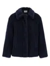 Max Mara Mxmfuggito Coat In Blue
