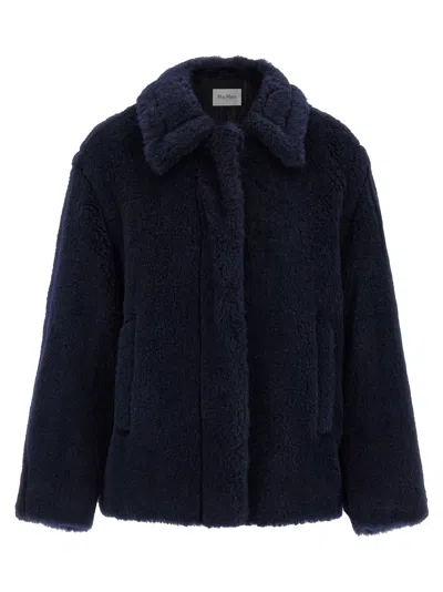 Max Mara 'mxmfuggito' Coat In Blue