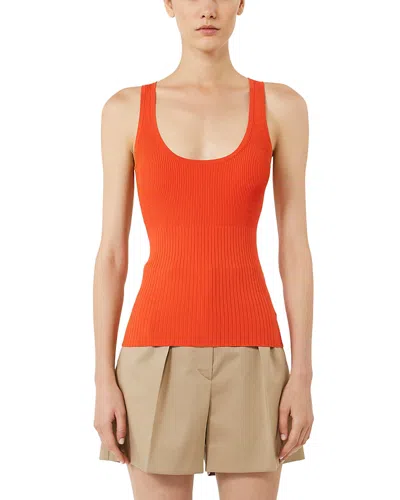Max Mara Mxmghiro Knit Tank In Orange