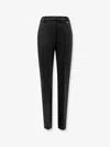 Max Mara Mxmgiglio Virgin Wool Trousers In Black