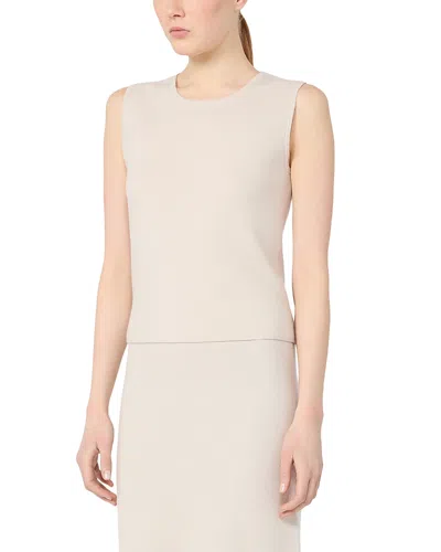 Max Mara Mxmgiochi Wool Cashmere Sleeveless Sweater In Neutral