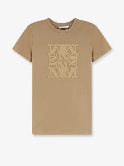 Max Mara Mxmgiovane Cotton T-shirt In Neutral