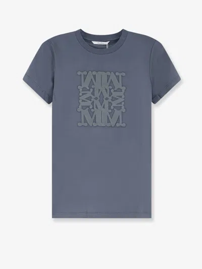 Max Mara Mxmgiovane Cotton T-shirt In Grey