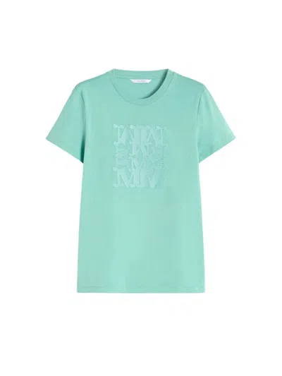 Max Mara Mxmgiovane Logo T-shirt In Green