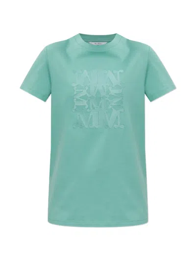 Max Mara Mxmgiovane Logo T-shirt In Green