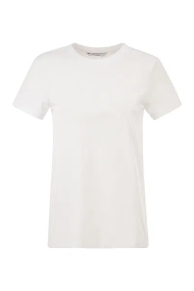 Max Mara Mxmgiovane - T-shirt With Monogram Logo In White