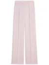 Max Mara High Waist Wide Leg Pleated Trousers In Pink