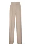 Max Mara Mxmgirone Tailored Trousers Belt Loops Pockets In Neutral