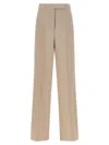 Max Mara Mxmgirone Tailored Trousers Belt Loops Pockets In Neutral