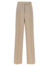 Max Mara Mxmgirone Tailored Trousers Belt Loops Pockets In Neutral