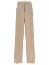 Max Mara Mxmgirone Tailored Trousers Belt Loops Pockets In Neutral
