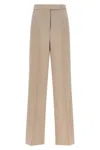 Max Mara Mxmgirone Tailored Trousers Belt Loops Pockets In Brown