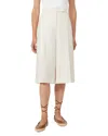 Max Mara Beige Linen Twill Mxmkaki Bermuda Shorts In Neutral