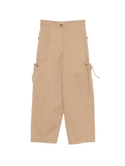 Max Mara Mxmlepre Cargo-pocket Trousers In Neutral