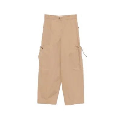 Max Mara Mxmlepre Cargo-pocket Trousers In Brown