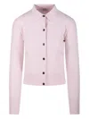 Max Mara Mxmmedeola Buttoned Cardigan In Pink