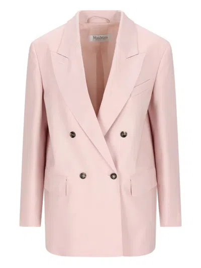 Max Mara Pink Wool Blend Blazer