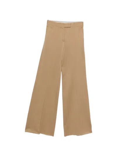 Max Mara Mxmoliato Palazzo Pants In Brown