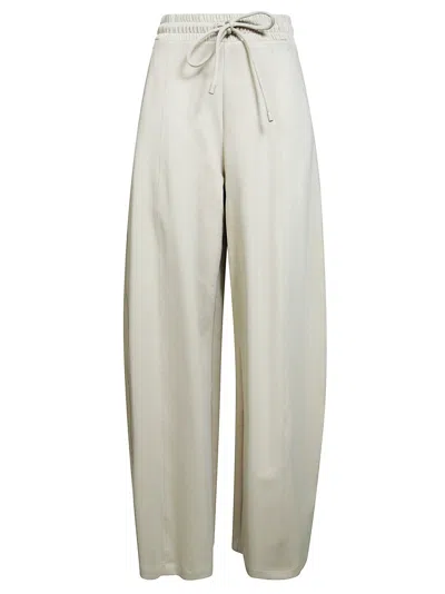 Max Mara Mxmolmo Pants T-shirt Back Detail For Women In Neutral