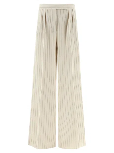 Max Mara Mxmosso Pants White In Neutral