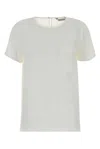 Max Mara Maximal Draping Silk Pagano T-shirt In Multi