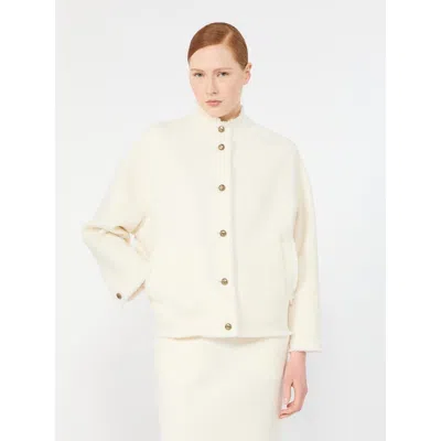 Max Mara Mxmpalmizi Jacket White In Neutral