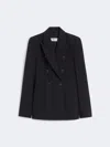 Max Mara Mxmricetta Jacket Navy In Black
