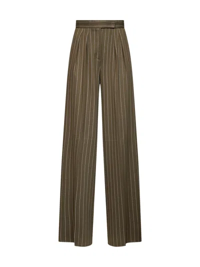 Max Mara Mxmrio Trousers In Brown