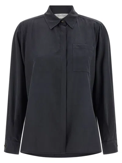 Max Mara Mxmsiamese Shirt And Blouse Gray In Black
