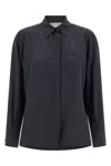 Max Mara Mxmsiamese Collared Shirt Long Sleeves Pocket In Blue