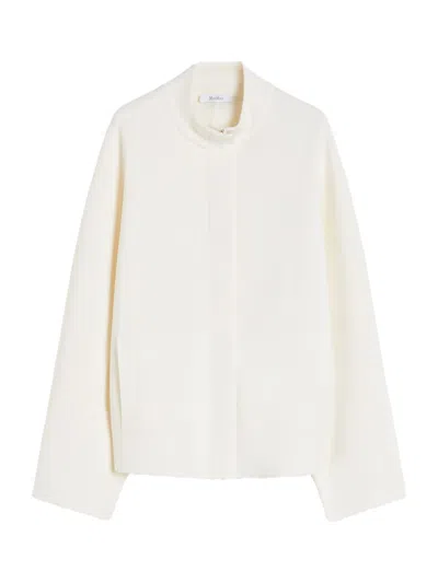 Max Mara Mxmsport Cardigan Silk In Neutral