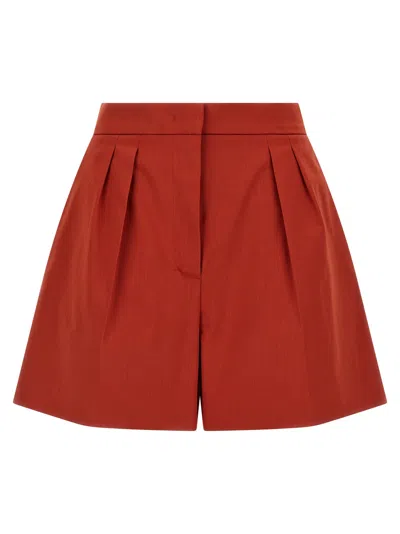 Max Mara Mxmtabacco Bermuda And Short Red