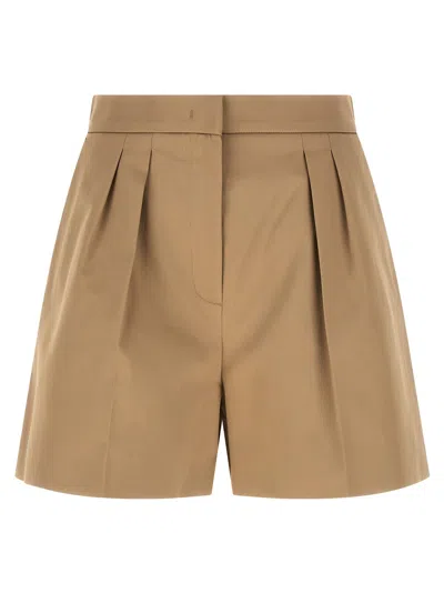 Max Mara Mxmtabacco Bermuda And Short Beige In Brown