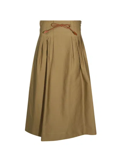 Max Mara Mxmtempio Skirt In Brown
