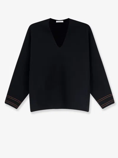 Max Mara Mxmundici Wool Blend Sweater In Black