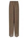 Max Mara Vischio Printed Silk Satin Wide-leg Pants