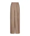 Max Mara Mxmvischio Printed Trousers In Neutral