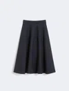 Max Mara Mxmwhisky Jersey Skirt Navy In Blue