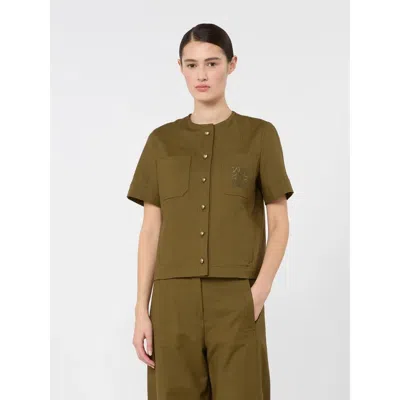 Max Mara Mxmzanzara Jacket Khaki In Green