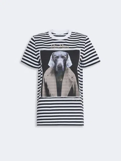 Max Mara Mxmzelante Body-top White In Animal Print