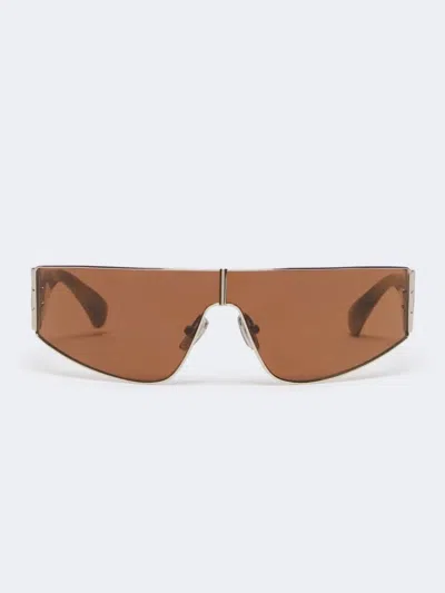 Max Mara Mxocicogna Glasses Camel In Brown