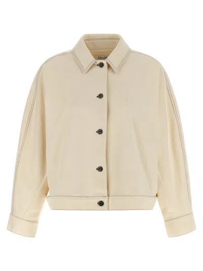 Max Mara 'mxp Nettare' Overshirt In White