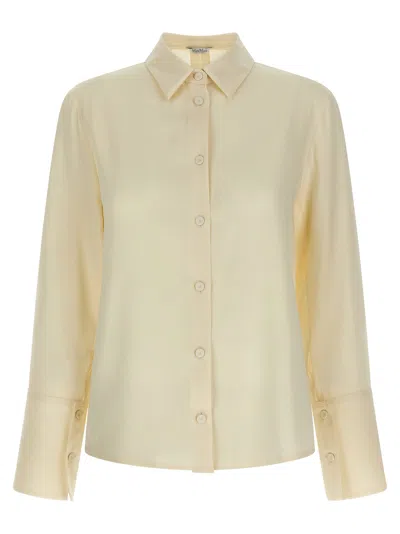Max Mara Women White Mxpvoliera Shirt In Neutral