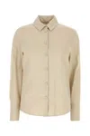 Max Mara Beige Regular Solid Shirt In Neutral