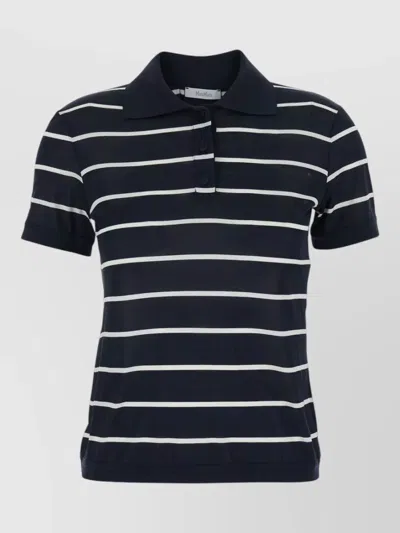 Max Mara Mxpbellico Polo Shirt Short Sleeves Striped