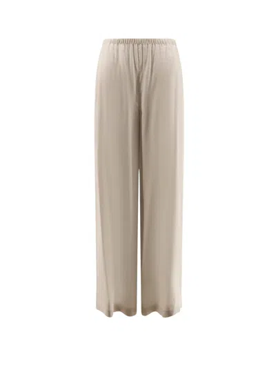 Max Mara Mxpdestino Linen And Viscose Trousers In Neutral