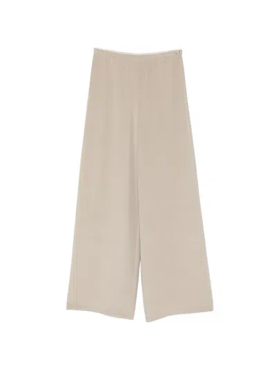 Max Mara Mxpmaga Elastic-waistband Trousers In Neutral
